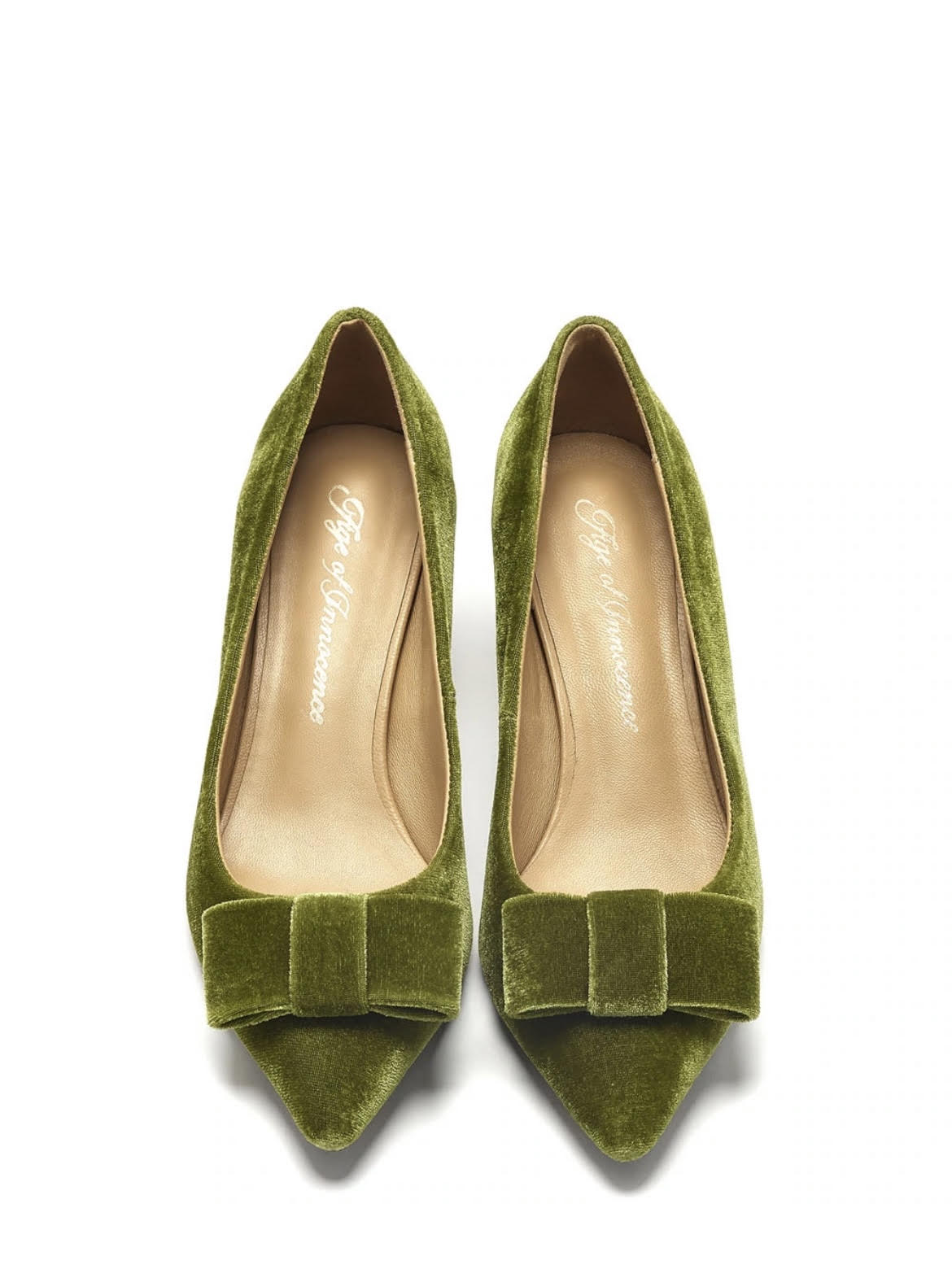 Velvet on sale green shoes