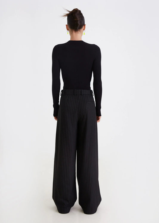 CAMOMILE FIELDS BLACK STRIPED TROUSERS